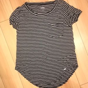 Black and white striped shirt